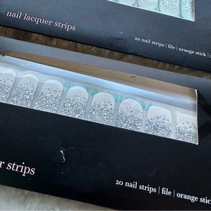 Set of 2 Brand new Jamberry sparkle nail‎ lacquer strips